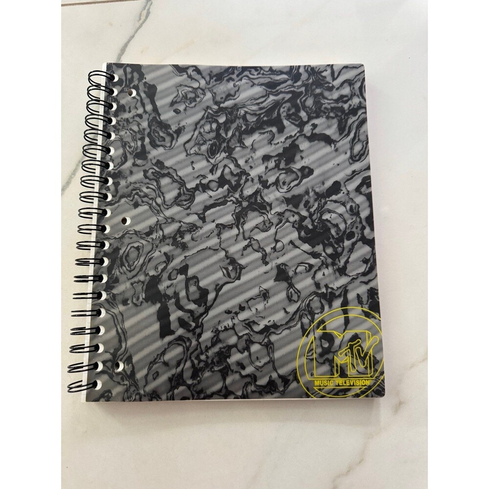 VTG 1997 MTV Spiral Bound Notebook Stuart Hall Music Television NEW Holographic